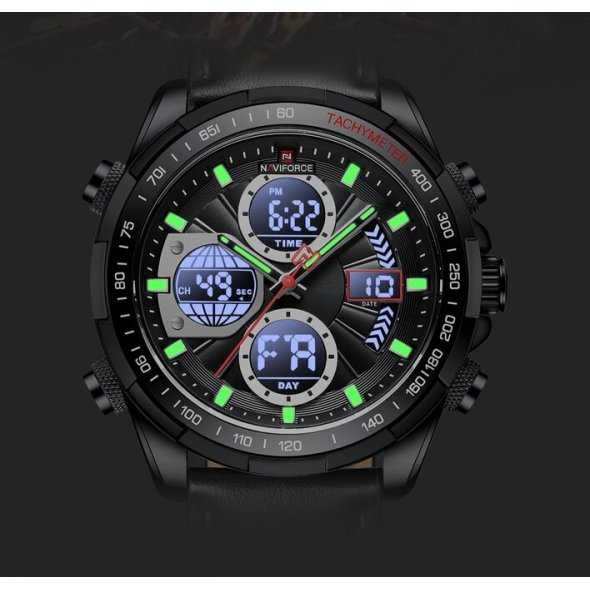 Чоловічий наручний годинник Naviforce Fly (Black) Вінниця - фото 11