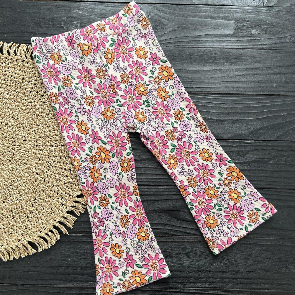 Дитячі Штани для Дівчаток у Рубчику Білий 4-5 років (104-110см) пакунок малюка Киев - изображение 4