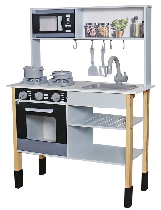 Дитяча дерев'яна ігрова кухня AVKO Меріда звукові та світлові ефекти (40010797) для дітей Київ - фото 1