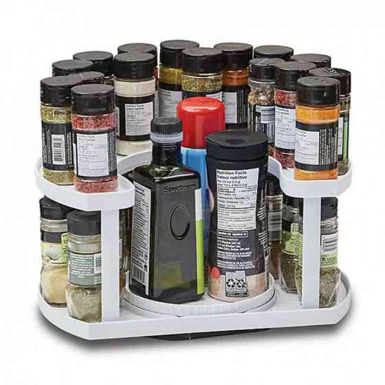 Спецівниця Spice Spinner Two-Tiered Spice Organizer, Поворотна підставка для спецій, Карусель CP-701 для спецій Київ