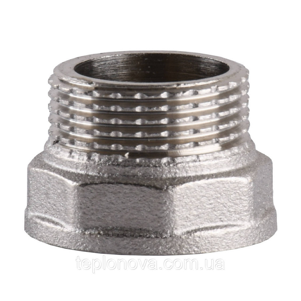 Перехідник нікельований 1| ВР х 1| НР штампований А0608А(нк) VA Чернівці - фото 2