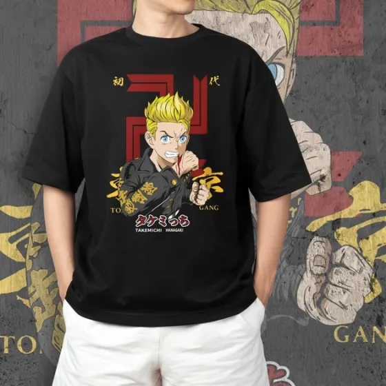 Футболка для подростка мальчика с принтом Токийские Мстители Такемичи Ханакаге Размер 160 Anime10605 Днепр