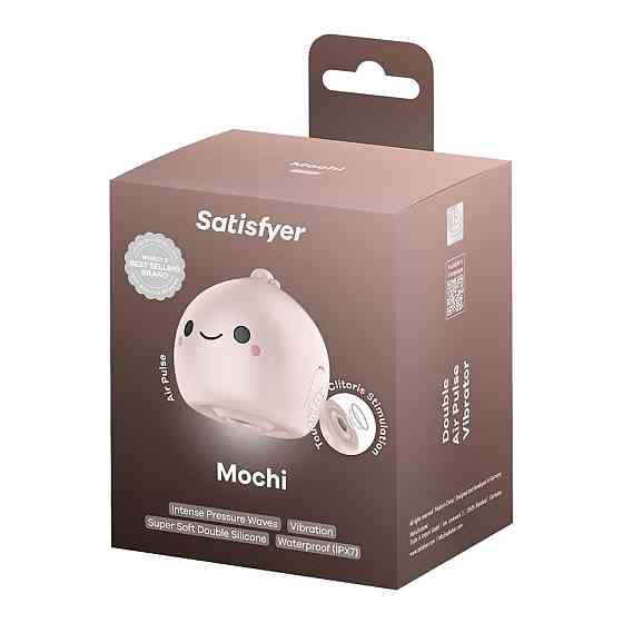 Вакуумний кліторальний стимулятор Satisfyer Mochi Beige Sex Aura Київ