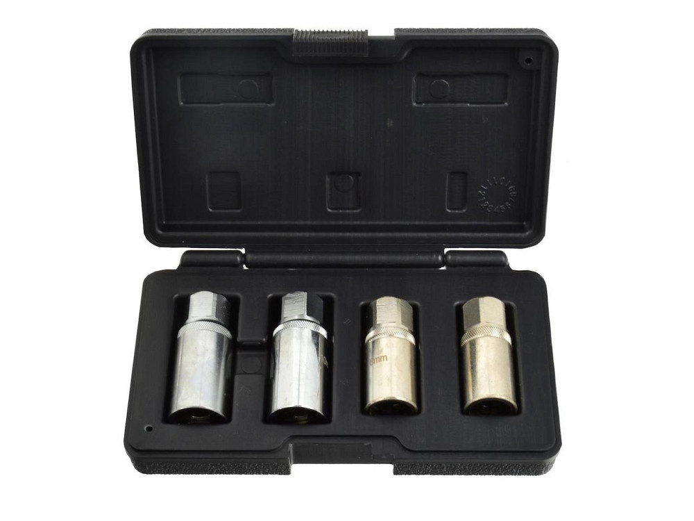 Набір Екстракторів "GeKo" для зламаних болтів та шпильок (6, 8 ,10, 12 мм), к-т 4 шт. [CrV 50BV30] під вороток 1/2" Стрый - изображение 1