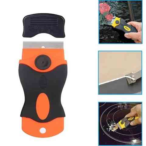 Скребок для удаления наклеек, краски, клея и загрязнений со стеклокерамики, плитки, стекла, варочных и других поверхностей Винница