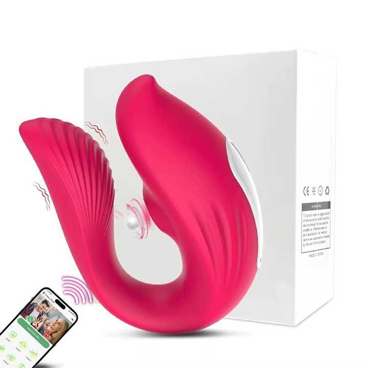 Вакуумний смарт-вібратор для пар Love Spouse фуксія Вінниця - фото 1