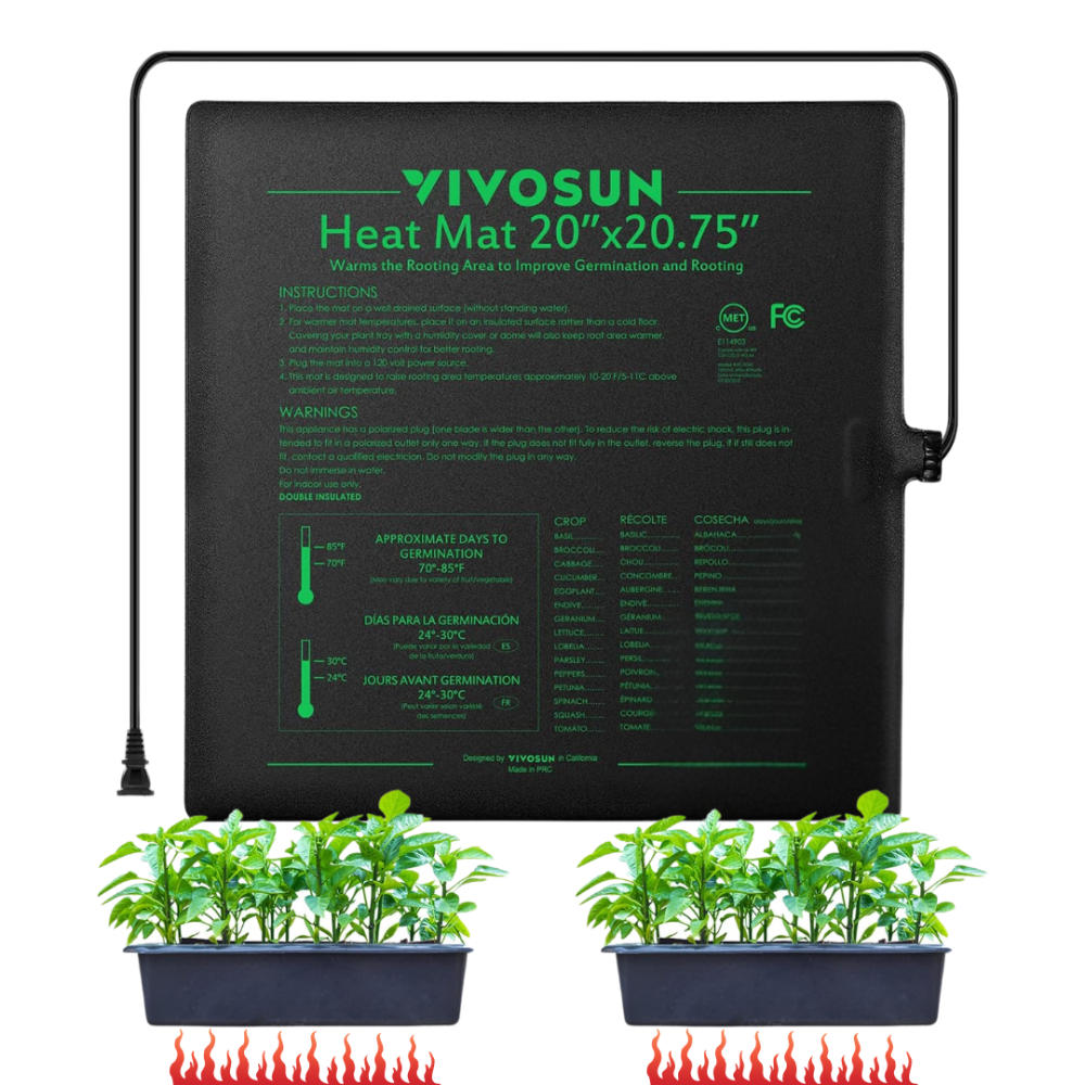 Термоковрик для рассады с быстрым нагревом | Коврик для проращивания семян, 50x52см 40Вт Каменец-Подольский - изображение 1