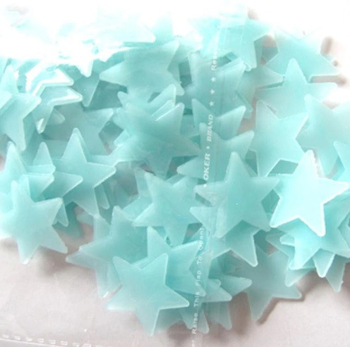 Люминесцентные звездочки 95 штук 3 см голубой Киев - изображение 4