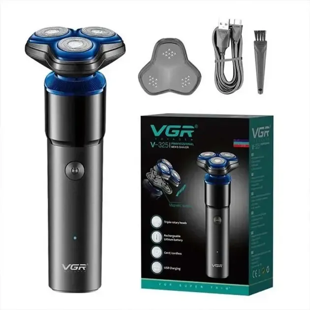 Мужская электробритва VGR V-325 от USB Коломия - фото 2