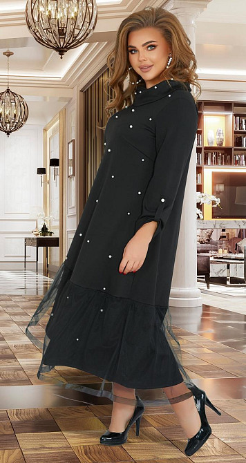 Довге плаття з перлами великого розміру (50) Київ - фото 2