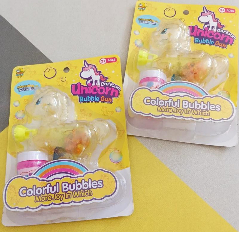 Бульбашковий пістолет механічний юнікорн Київ - фото 1