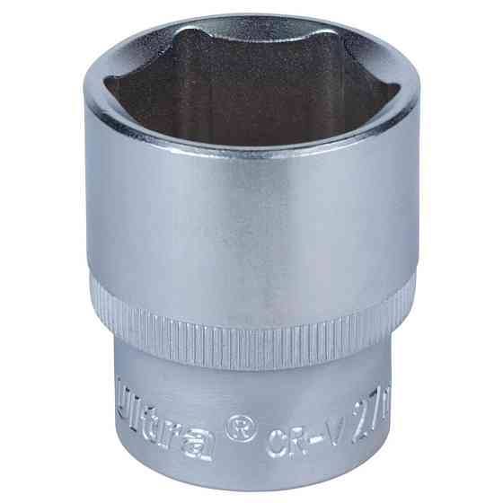 Насадка шестигранна коротка 1/2" 27мм CrV ULTRA (6070272) Рівне