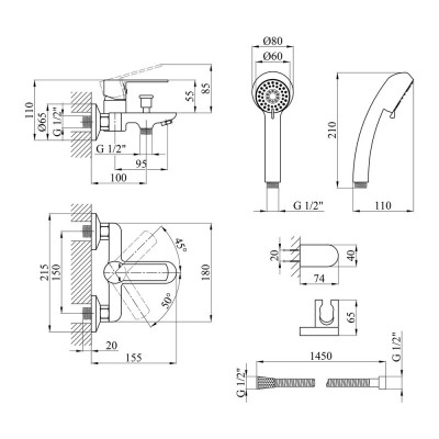 Смеситель Kroner Bremen-C060 (CV012070) Винница - изображение 9