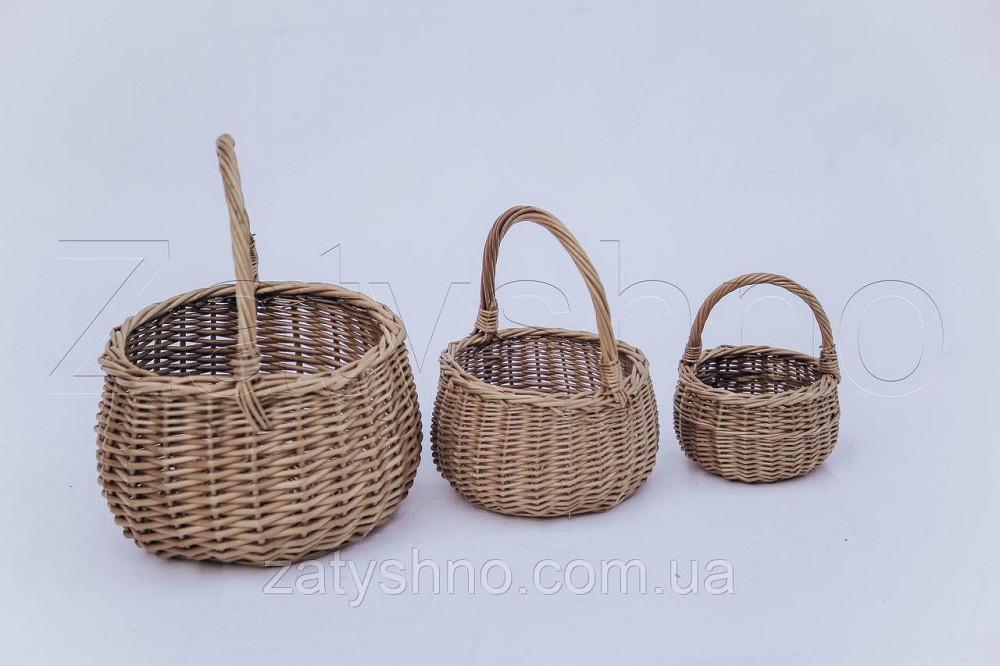 Корзинка из лозы маленькая | корзинки з лози декоративні | плетеная корзинка из лозы Киев - изображение 10