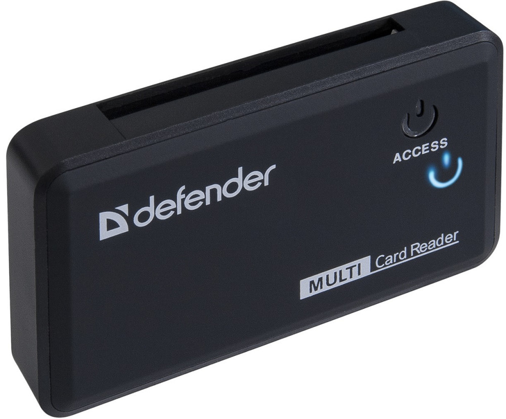 USB-хаб Defender Card Reader Optimus USB 2.0 Black (83501) (6054061) Київ - фото 4
