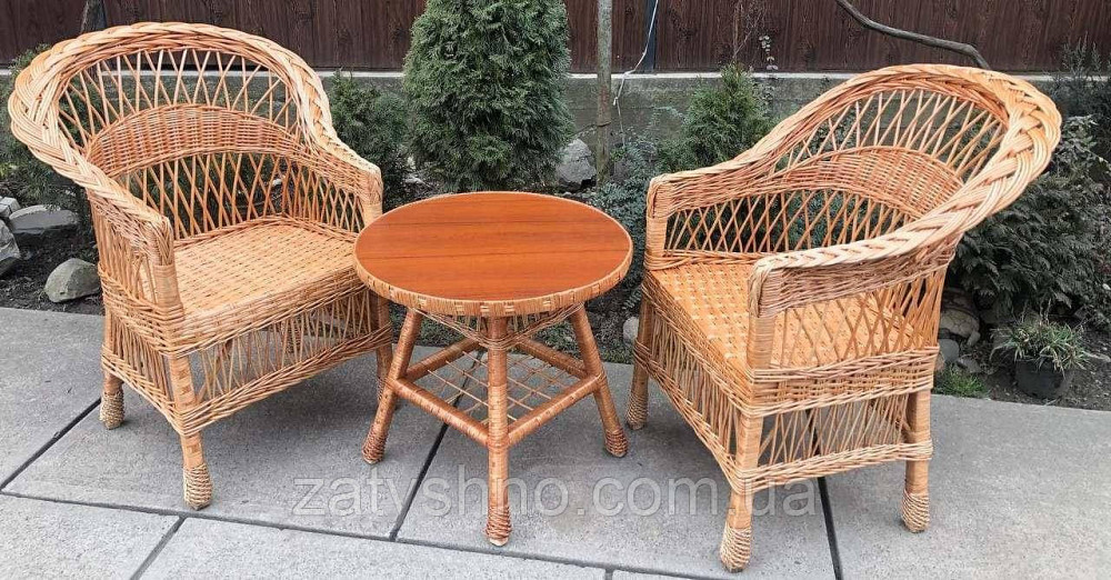 Мебель плетеная с круглым столом Киев - изображение 2