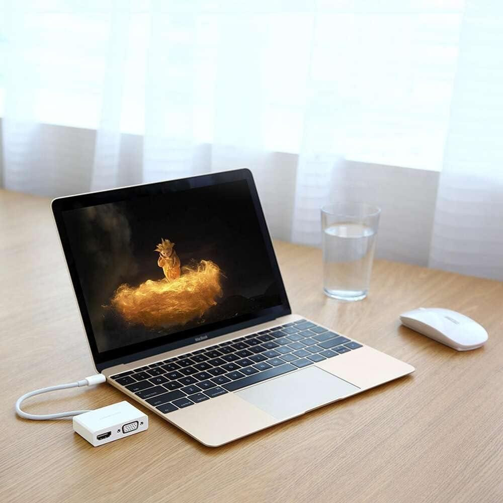 USB-хаб UGREEN USB Type C to HDMI + VGA Converter (White) Киев - изображение 3