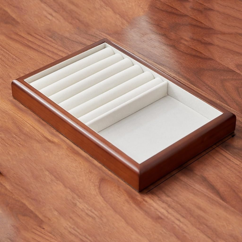 Органайзер-шкатулка для прикрас футляр відкритий для зберігання коштовностей і аксесуарів 25х17х3 см Кам'янець-Подільський - фото 5