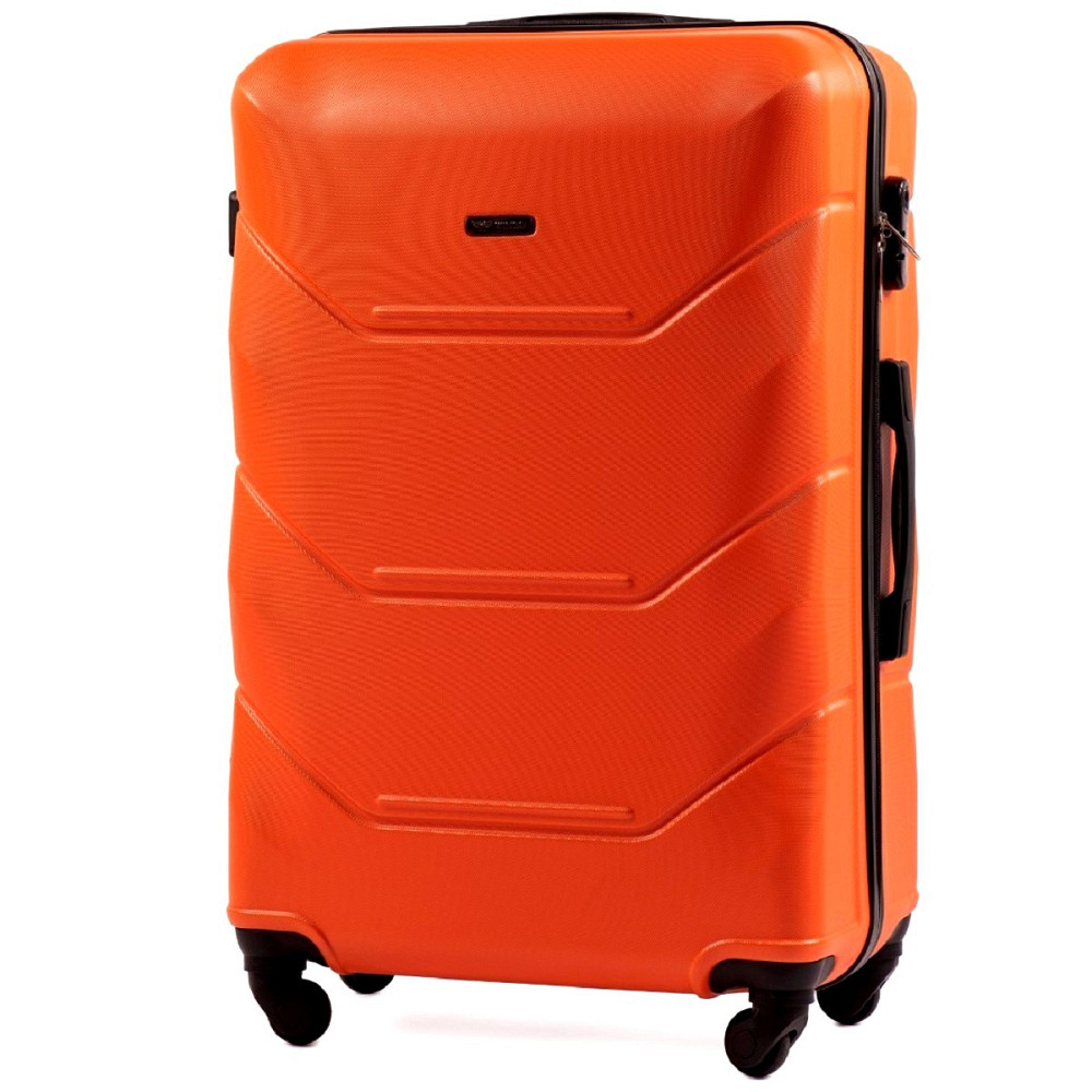 Чемодан пластиковый WINGS 147 большой 75 см оранжевый Киев - изображение 1