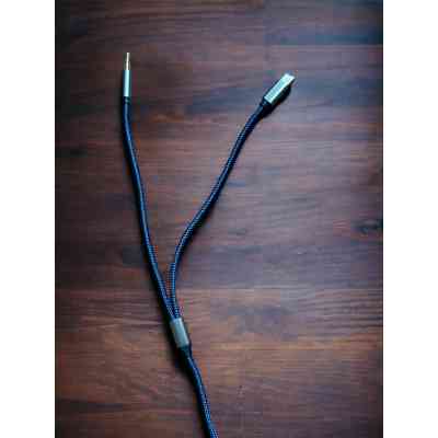 Кабель мультимедийный AUX MH-270 jack - jack 3.5mm-Type-C 1.2m blue XoKo (XK-MH-270) Винница