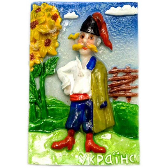 Магнит на холодильник сувенир Козак Киев - изображение 1