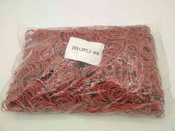 Для денег Резинка  №25 ( красная )*1,2мм  1 кг 