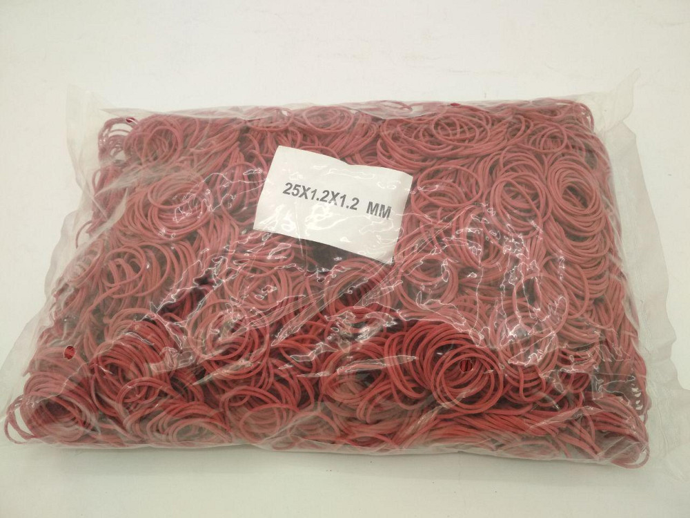 Для денег Резинка  №25 ( красная )*1,2мм  1 кг 