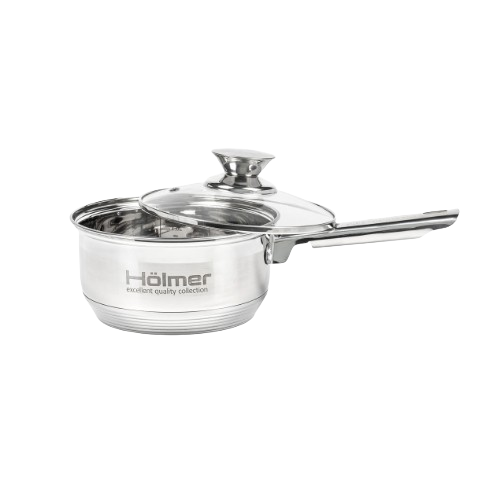 Набір каструль 4 предмети (ківш 1,5л/каструля 2,7л) нержавіюча сталь 7-шарове дно CS-1451-SS Holmer Житомир - изображение 10