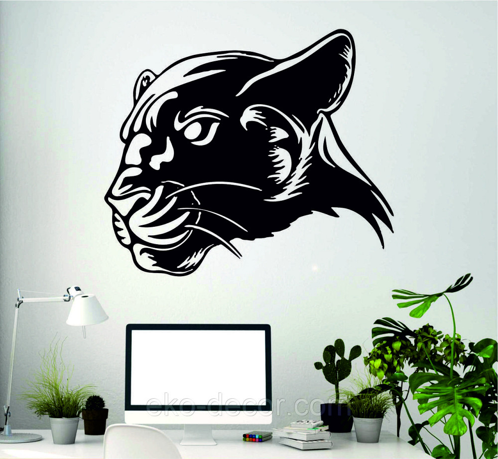 Декоративне настінне Панно «Пантера», Декор на стіну 70*59 см, Чорний Київ - фото 2