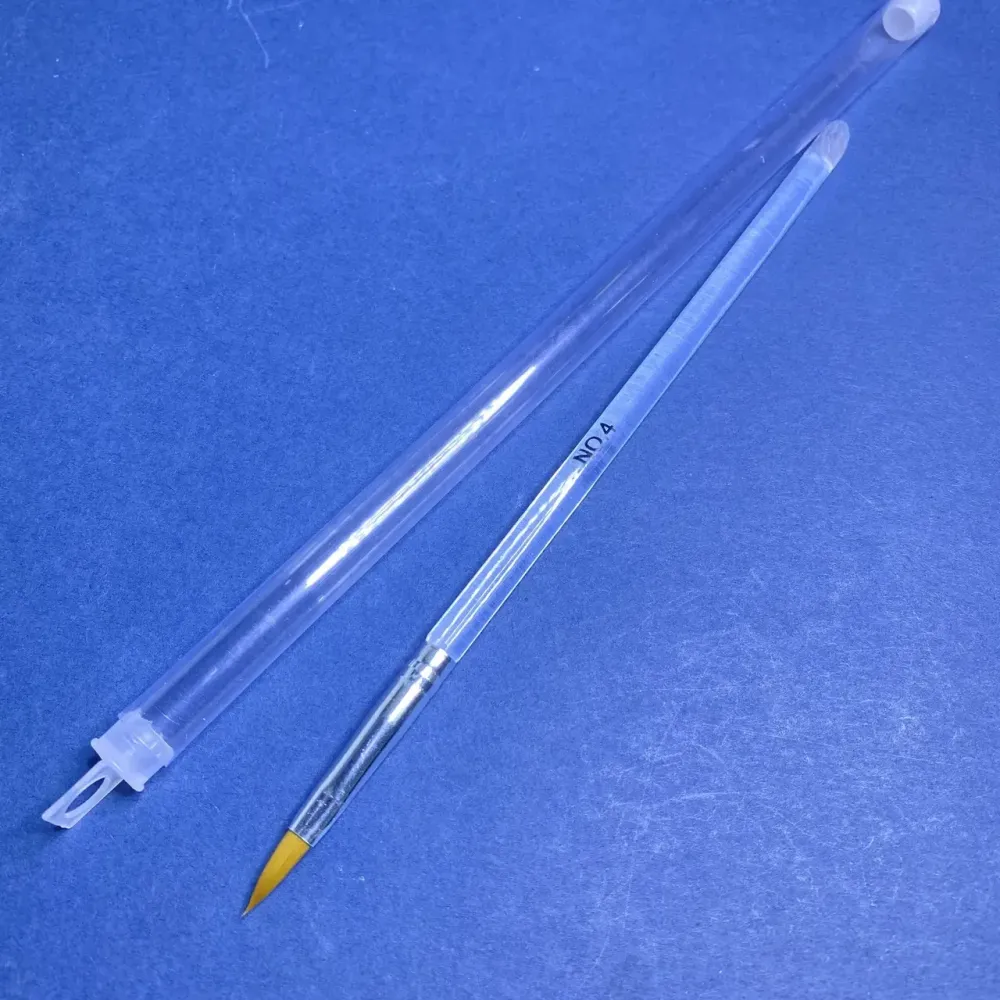 Пензель для акрила с прозр. ручкой №4 Київ - фото 3