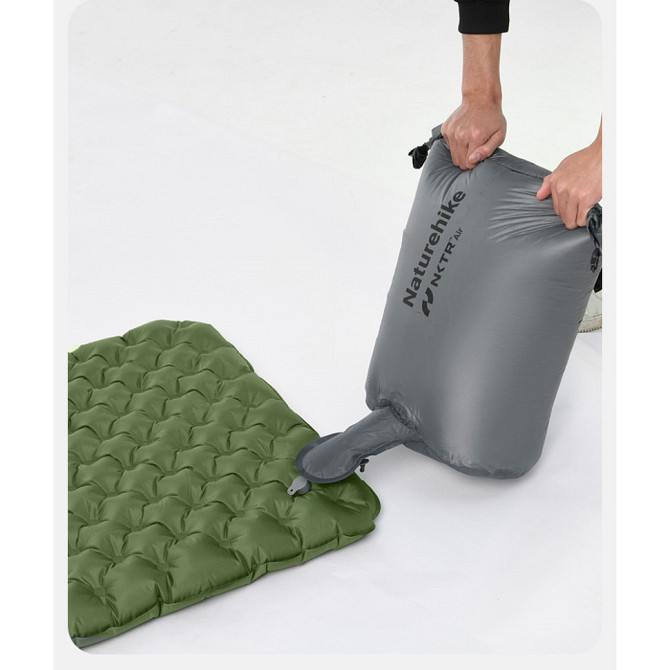 Матрац надувний надлегкий двомісний Naturehike CNK2450WS014, із мішком для надування, прямокутний зе Киев - изображение 5