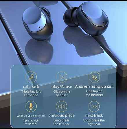 Навушники бездротові TWS Y60 Bluetooth 5.3 Київ