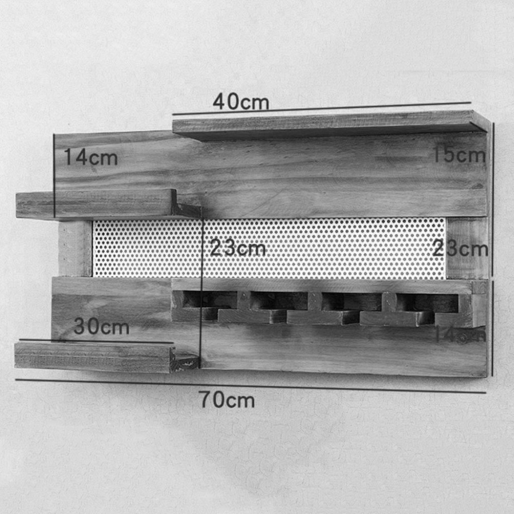 Настенная винная полка 