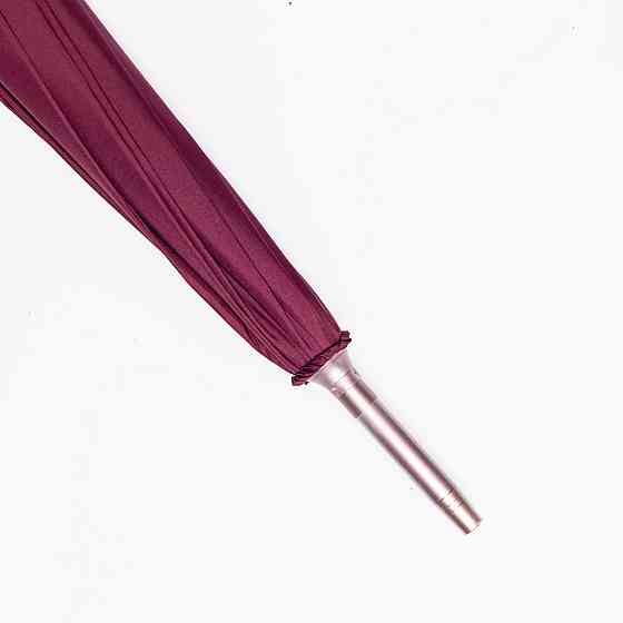 Класична парасолька-тростина з чохлом напівавтомат з поліестеру міцна надійна 12 спиць діаметр 120 см Червоний HP-23-16R Коломия