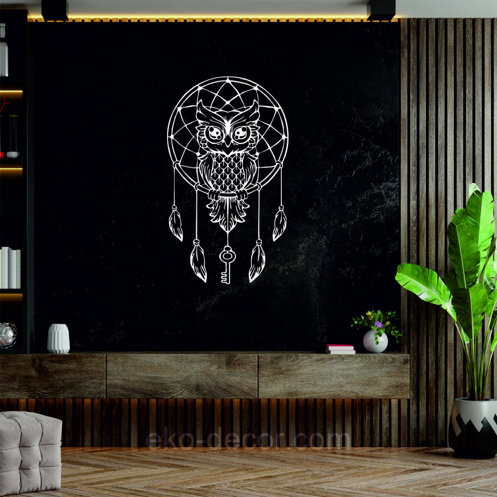 Декоративне настінне Панно «Ловець снів» Декор на стіну 90*53 см, Білий Київ - фото 8