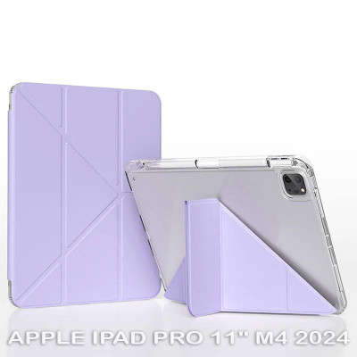 Чехол для планшета Armorstandart Ultra Slim Origami Transparent Apple iPad Pro 11" M4 2024 Purple (711692) Винница - изображение 1