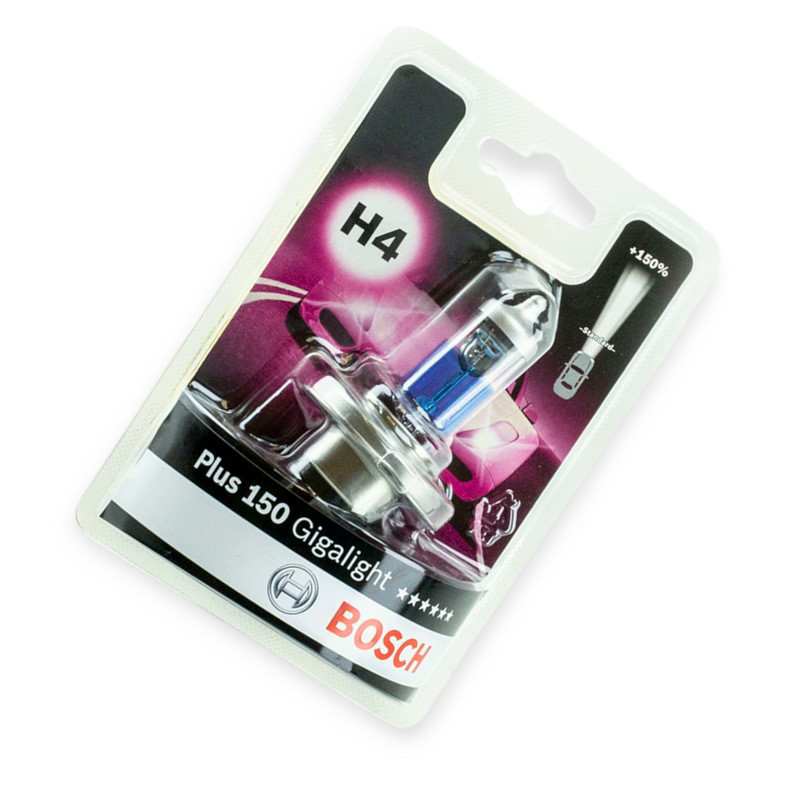 Автолампа 12V 60, 55 (43) Gigalight 150% блистер H4 Мукачево - изображение 1