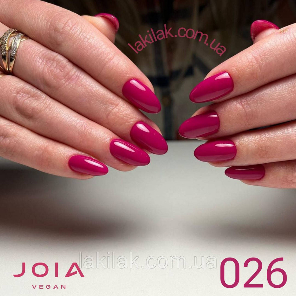 Гель-лак JOIA vegan 026 малиново-рожевий, 6 мл Херсон - фото 1