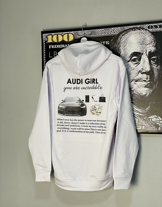 Худі "Audi Girl – You Are Incredible" / Худи "Audi Girl – Ты Невероятна" Чернівці - фото 1