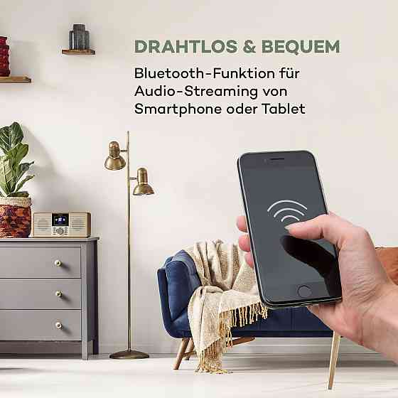 IR-260 інтернет-радіо WLAN USB AUX UPnP 2,8" HCC дисплей пульт дистанційного керування дерево коричневий Рівне