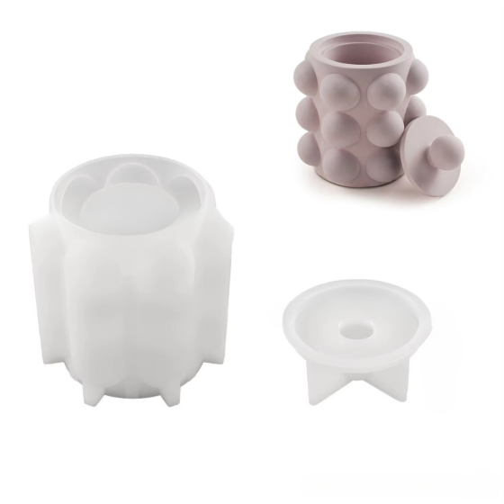 Силиконовая форма для подсвечника из смолы,глины,воска 92 х 95 мм 