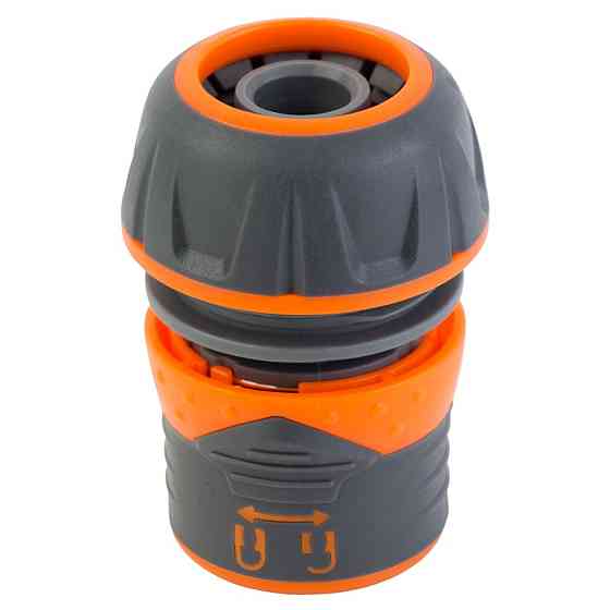 Конектор 1⁄2" швидкознімний для шланга 3⁄4" із замком (ABS+TPR) FLORA (5015484) Київ
