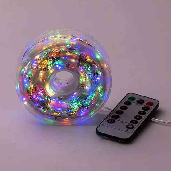 Гирлянда "Роса" на пульті, 100 м, 1000 LED, мультиколор Київ