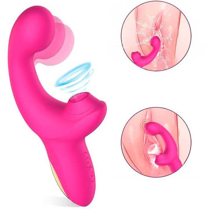 Вібратор - вуманайзер 2 в 1 для клітора і точки G, LIVMAN - Рожевий Вінниця - фото 9