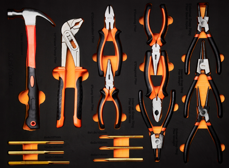 Візок для інструментів 7 ящиків 258 елемент Kraft&Dele (Польща) Київ - фото 7