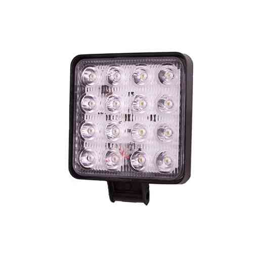 Світлодіодна фара робочого світла WLP-48S1F5 SPOT 16Led 3W, 48W, 6000K, 10-30V, 108x108x50мм Харків