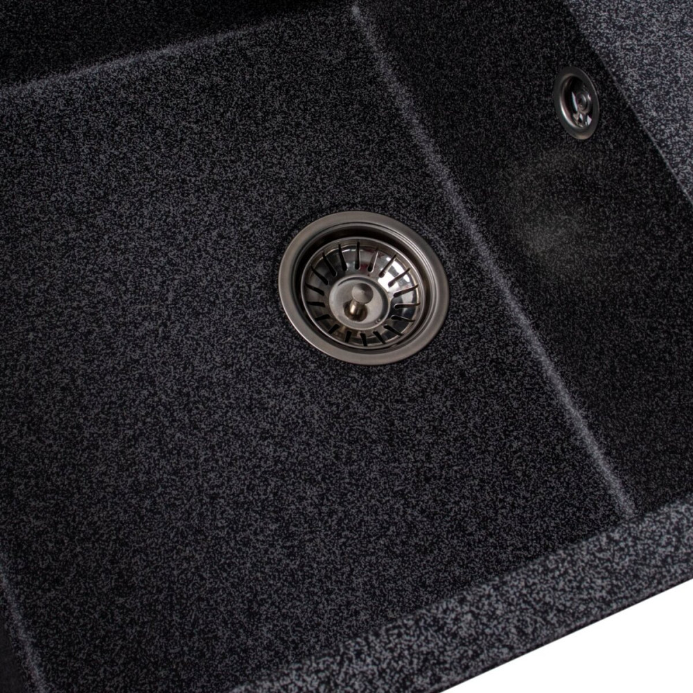 VALESO Комплект: Мийка SELENA 7950 графіт + Змішувач NS02A графіт + Сифон 1041 Киев - изображение 3