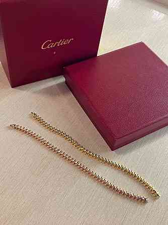 Браслет Cartier  Подвижные зубчики  Лимонное  золото Одесса