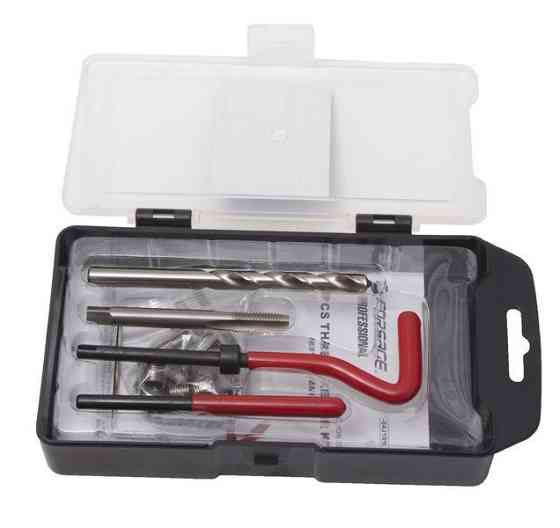 Набір пристосувань та футорок для відновлення різьблення М10*1,25 15пр., в кейсі Одеса