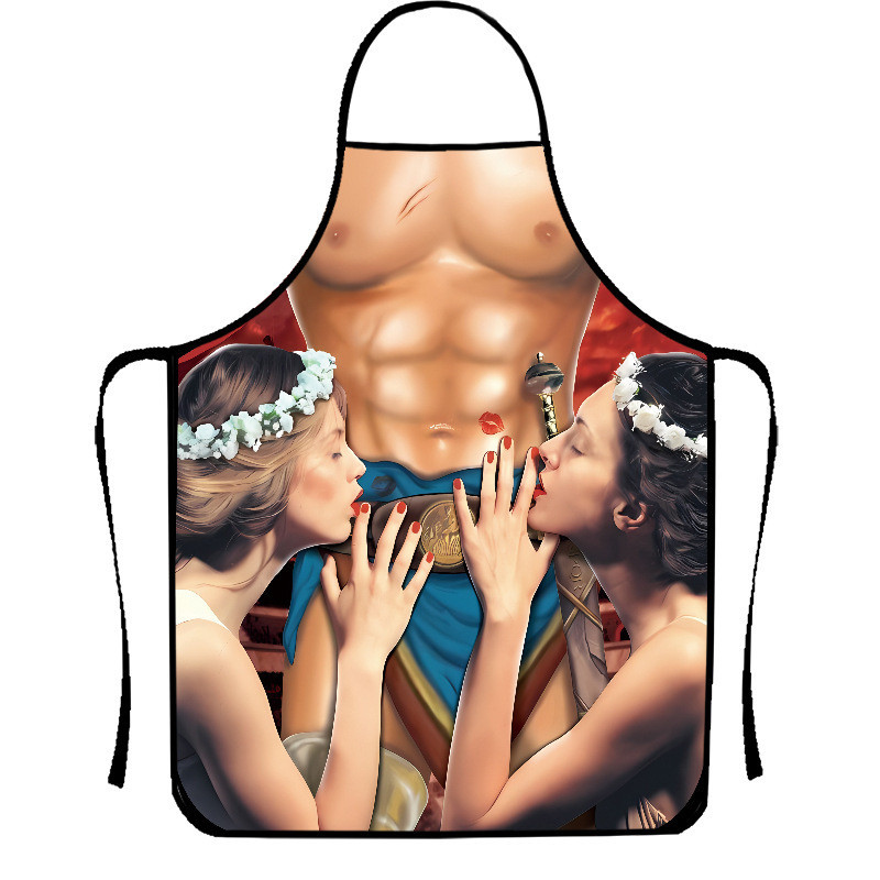 Фартух з приколом чоловічий кухонний з торсом та дівчатами для гриля барбекю та кухні Київ - фото 2